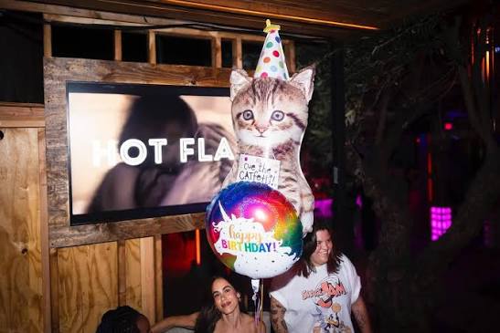 HOT FLASH was a doozy this past Saturday at @roosterfish.weho! We  celebrated pride, our photographer @annamichhh's birthday, melted 🧊with a  donation to the @bailfundnetwork and danced all night with DJs  @theonlygoldstar and @