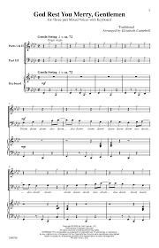 God Rest You Merry Gentlemen Three Part Mixed N Choral Sheet Music Gentleman Choral Music