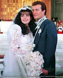 1992 Maria Mercedes Thalia Elegant Bridal Gown Celebrity Weddings Bridal Gowns