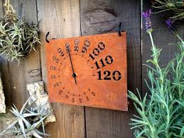 Outdoor Thermometer Etsy Outdoor Thermometer Urban Garden Design Outdoor