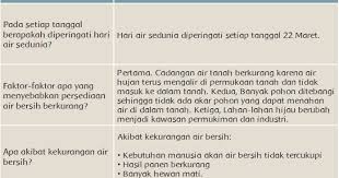Kunci jawaban buku plkj kelas 9. Hari Air Sedunia Halaman 106 Belajar Kurikulum 2013