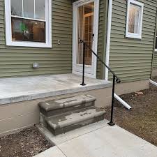 Get beautiful, pro quality results for any deck, patio, or balcony. Single Post Ornamental Hand Rail 1 Or 2 Step Railing For Stairs Steel Handrail With Hardware Super Sturdy Handcrafted Usa Outdoor Handrail Step Railing Handrail