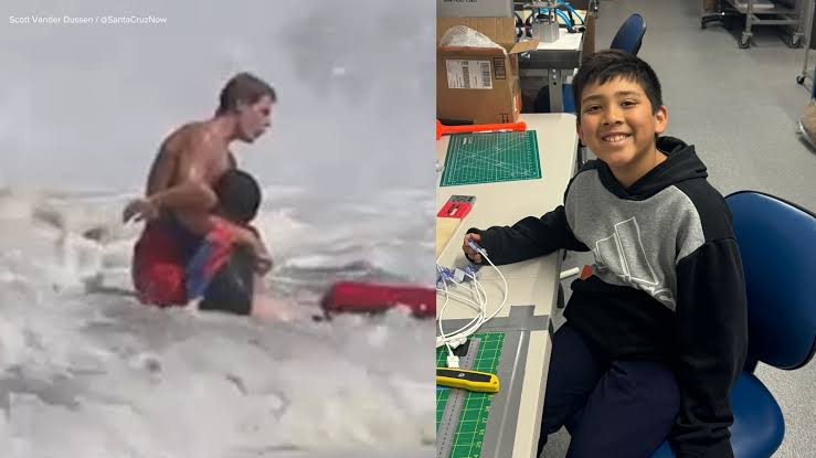 Santa Cruz Surf Rescue: Father of boy saved by teen lifeguard says son 'assumed he was going to die' - ABC7 New York