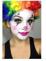 Cute Simple Halloween Clown Makeup More Karneval Schminken Fasching Schminken Clown Schminken Frau