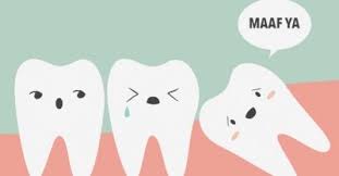 Akhirnya, gigi bongsu halim terpaksa dicabut untuk menghilangkan kesakitan. Gigi Bongsu Terpaksa Dibuang