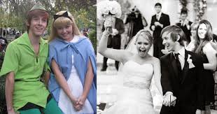 Peter Pan Andrew Alice Wendy Hali Found True Love In Disneyland They Met As Actors In The Park Disney Face Characters Disney Dream Disney And Dreamworks