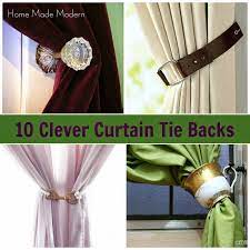It is designed with rope and single ball, you can tie up the window curtains easily by fastening the cord loop. Home Made Modern Curtain Tie Backs Curtain Tie Backs Diy Curtain Ties