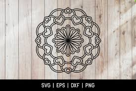 Download Easy Heart Mandala Design Svg Graphic By Doridodesign Creative Fabrica