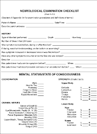 Figure 5a 1a Neurological Examination Checklist Sheet 1 Of 2 Neurological Assessment Neurology Neurology Nursing