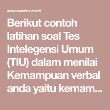Kumpulan Latihan Soal Kemampuan Verbal Tes Tiu Cpns 2019 Latihan Pengikut Pecahan