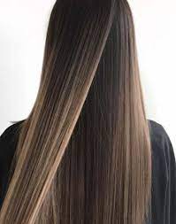 45 Trendy Hair Color Highlights Straight Dark Brown Hair Styles Balayage Straight Hair Straight Hairstyles