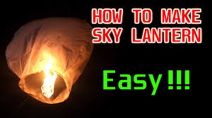 Cara membuat lampion berbagai bentuk. How To Make Sky Lantern Diy Flying Lantern Youtube