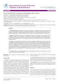Conclusions are often considered the most difficult part of an essay to write. Pdf New Orofacial Physiotherapy Of Dysphagia After Stroke