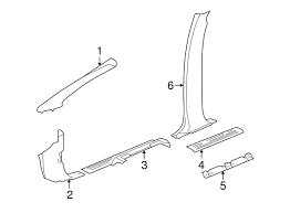 Interior Trim Pillars For 2005 Chevrolet Avalanche 1500 Gmpartsnow