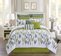 Check spelling or type a new query. Amazon Com 12 Piece King Size Vine Print Luxury Allen Bedding Sage Green Grey White Comforter Set Bed In A Bag Home Kitchen