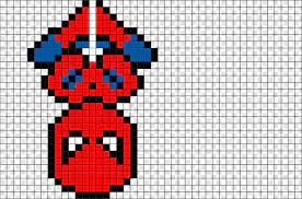 Dessiner un dauphin ,glace kawaii en pixel art : Minecraft Spider Pixel Art Spiderman Facile Png Download 880x581 6977537 Png Image Pngjoy