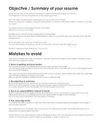 Objective Lines On Resumes Resume Builder Good Objective For Resume Resume Summary Examples Resume Objective Examples