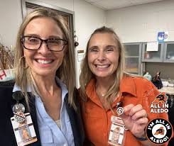 Superintendent Dr. Susan Bohn had the chance to surprise some more  well-deserving staff members this week for the ways they are #AllinAledo!  These four show how selfless they are, giving back and #