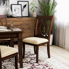 New factory sale pp dining chair room furniture beech wood dowel legs side chair. Furniture Of America Rustic Cherry Padded Dining Chairs Set Of 2 On Sale Overstock 8904447