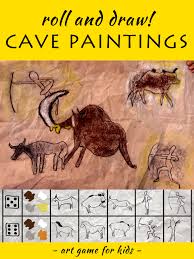 Roll A Cave Painting Prehistoric Art Lesson For Kids Prehistoric Art Art Lessons For Kids Art Lessons