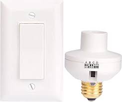 Wireless Remote Control Light Switch And Socket Cap To Turn Lamps And Pull Chain Fixtures On And Off Amazon Com
