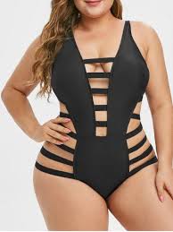 Plus Size Ladder Cutout Bandage One Piece Swimsuit In 2020 Fashionable Plus Size Clothing Plus Size Swimsuits Plus Size Swimwear