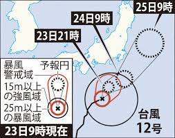 Warning graphic初回の警告 4:19 ブログ記事を使った米軍の警告文の内容を日本語訳 5:42 台風12号から米空軍嘉手納基地までをgoogleマップ表示 6:02 気象庁の. å°é¢¨12å· 24 25æ—¥ã«æ±æ—¥æœ¬ã‹ã‚‰æ±åŒ—ã«æŽ¥è¿'ã®æã‚Œ åœŸç ‚ç½å®³ãªã©è­¦æˆ'ã‚' æ¯Žæ—¥æ–°èž