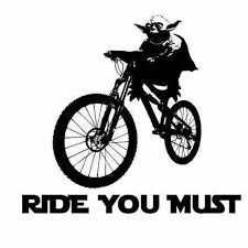 Mountain Biking Mtb Bike Star Wars Yoda Bike Poster Bike Ride Bicycle