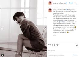Cabelo curto ou comprimido, mas sempre linda. Carolina Carvalho Faz Mudanca De Visual Radical