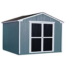 Handy Home Products Do It Yourself Princeton 10 Ft X 10 Ft Wood Storage Shed Building 18250 1 The Home Depot Wood Storage Sheds Shed Storage Building A Shed