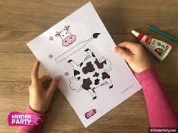 Machen sie den kindern freude mit den schönen malvorlagen! Kuh Basteln Einfache Anleitung Und Kostenlose Vorlage