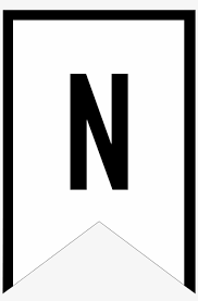 Blank pennant template printable via. Free Printable Banner Templates Blank Banners Black And White Banner Letter Template Transparent Png 1424x2083 Free Download On Nicepng