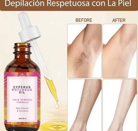 Un aceite natural con los mismos resultados inhibiendo el cabello que un láser depilatorio? 🤯 Esto teníamos que investigarlo 🕵🏼♀️🕵🏽♀️ Al parecer el aceite extraído del tubérculo de Cyperus rotundus 🌱 podría