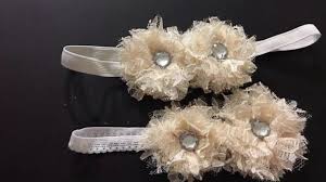 Shabby chic flowers for headbands. How To Make Shabby Chic Flower Headband Diy Youtube