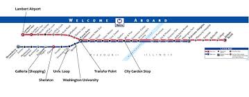 St Louis Metrolink Transit Map Welcome Aboard Illinois