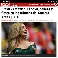La selección de fútbol de méxico es una de las 32 selecciones que participan en la copa mundial de fútbol de 2018, fue la quinta selección en clasificarse al mundial el 1 de septiembre de 2017. Bellezas Mexico Vs Brasil En Rusia 2018 Hot Fans Mexico Vs Brazil In Russia 2018 Rusia Rusia 2018 Mujer Rusa