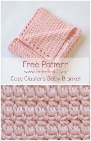 Patterns preceded by an plus sign (+) require free registration (to that particular pattern site, not to crochet pattern central) before viewing. Cluster Stitch Crochet Baby Blanket Pattern Leelee Knits