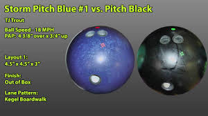 storm pitch blue bowling ball reaction video ball review vs pitch black