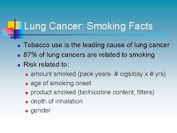 It is the leading cause of lung cancer. Lung Cancer Overview A Slide Presentation For Oncology