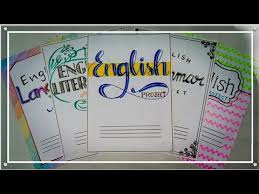English Project Cover Page Design English Project Heading Designs Front Page Design Craftsw Cover Page For Project Notebook Cover Design Front Page Design Decoration ideas of front page/page decoration ideas. english project cover page design