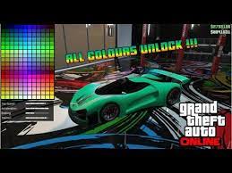 Since its release, grand theft auto v has been one of rockstar game's best sellers. How To Unlock All Colours Everything You Want Gta 5 Online 1 41 Youtube