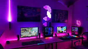 Shout Out To The Redditor That Recommended The Maglight Clamp For The Ultrasaber Wall Mount I Hav Game Room Design Video Game Room Design Computer Gaming Room