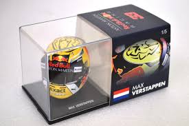 This is the official 1:8 minichamps model of the helmet max uses this 2017 season. Max Verstappen Red Bull Tag Heuer Helmet Austrian Grand Prix 2018 Season Helmets Frisianmodelcarshop Formula Racing Bell Mini Helmets