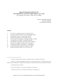 Les pauvres gens (бедные люди) est le premier roman de l'écrivain russe fiodor dostoïevski, qui commence à l'écrire en 1844, aussitôt après avoir quitté l'armée. Http Www Cervantesvirtual Com Descargapdf Approche Linguisticolttraire De Victor Hugo Les Pauvres Gens Vers 1 43 La Lgende Des Sicles 1859 1877 1883 0