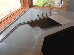 integral concrete kitchen sink this