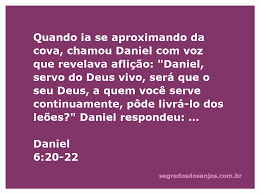 Passagem Daniel 6:20-22