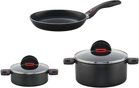 Ballarini 75002 789 Click Cook Nonstick Cookware Set 5 Pc Black Cookware Set Nonstick Cookware Best Nonstick Cookware Set