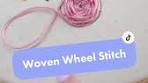 How to Embroider a Rose with Woven Wheel Stitch