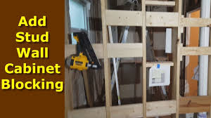 Get free shipping on qualified drawer brackets cabinet hardware or buy online pick up in store today in the hardware department. How To Add Cabinet Wall Blocking To Stud Walls Kitchen Cabinet Installation Youtube