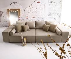 909 big beige leather sofa products are offered for sale by suppliers on alibaba.com, of which living you can also choose from modern, antique big beige leather sofa, as well as from adjustable (height). Big Sofa Marbeya 280x115 Cm Grau Braun 10 Kissen Ec